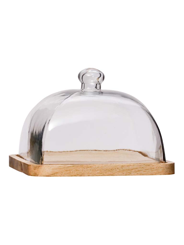 Cover on square wooden tray - 2