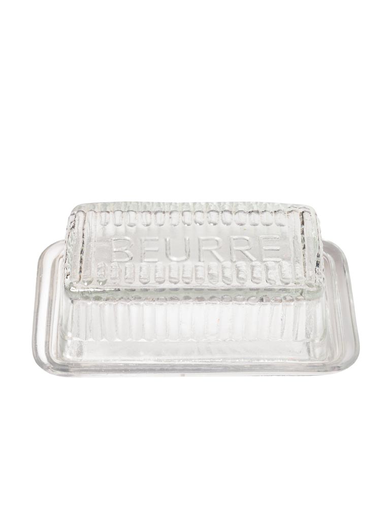 Glass butter dish 'Beurre' - 2