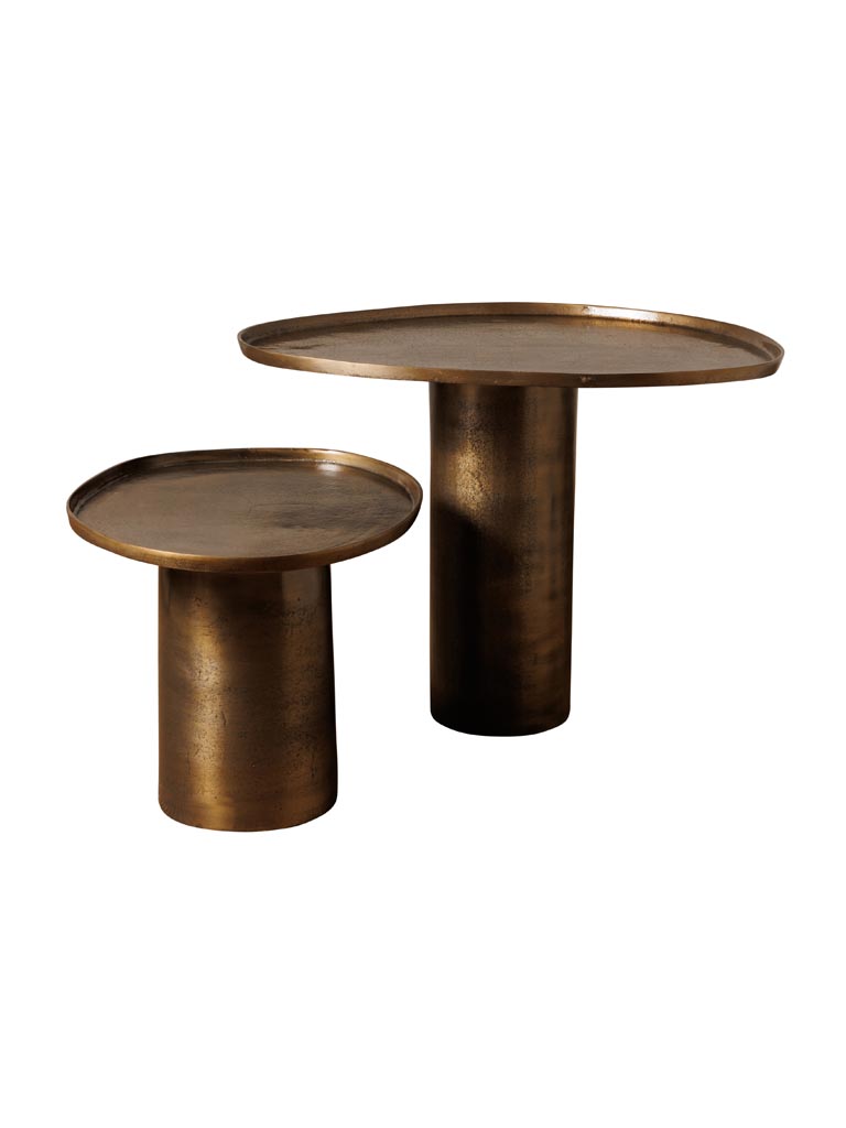S/2 golden organic side table - 3