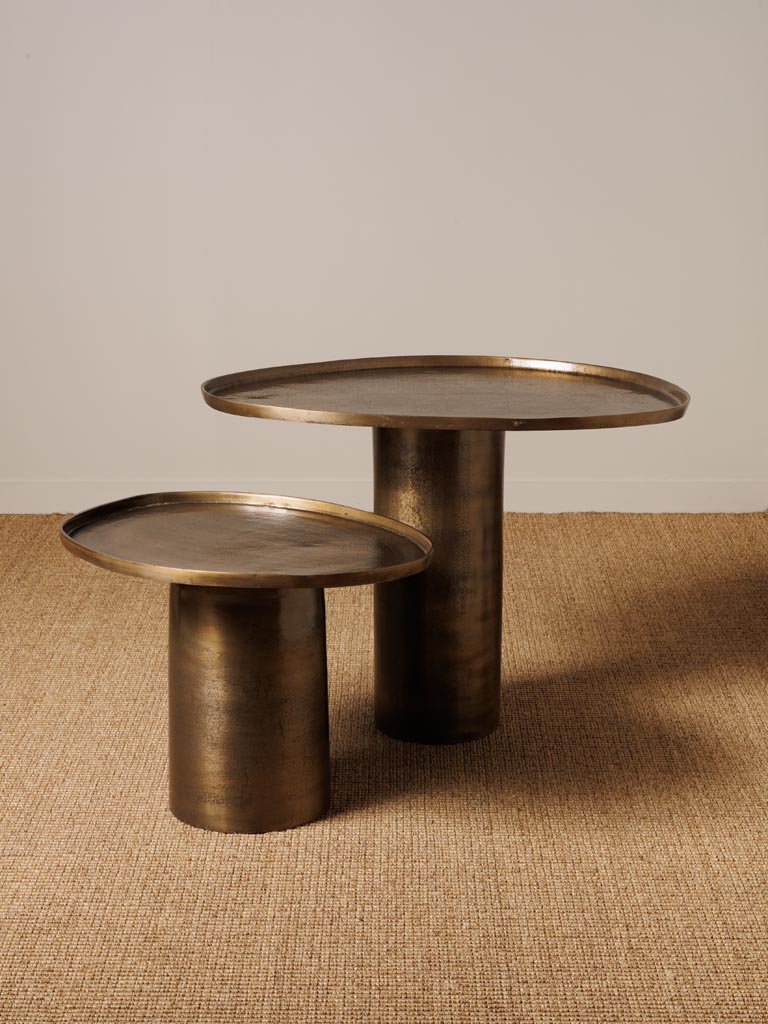 S/2 golden organic side table - 4
