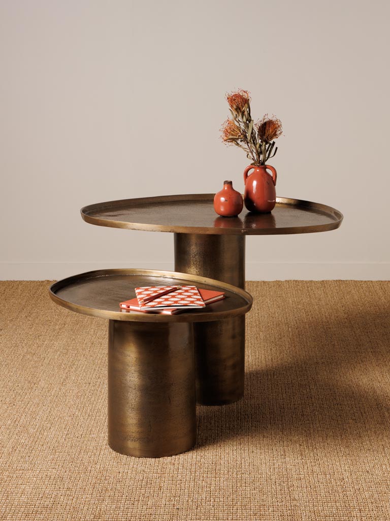 S/2 golden organic side table - 6