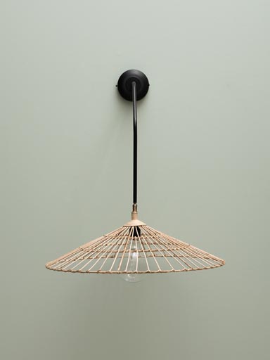 Rattan wall sconce Riva