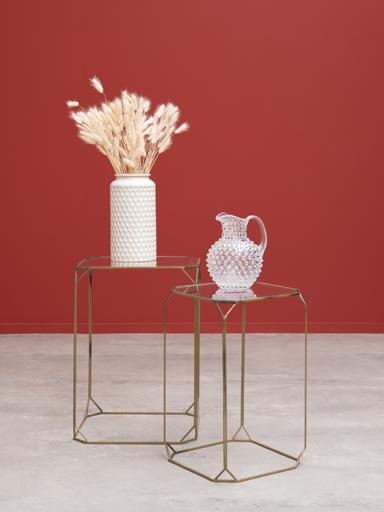 S/2 hexagon nesting tables Precious