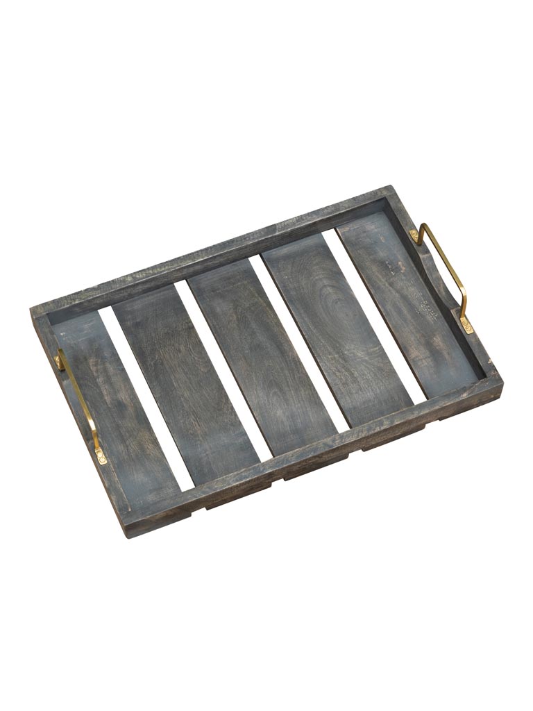 Large mango tray with iron handles - 2