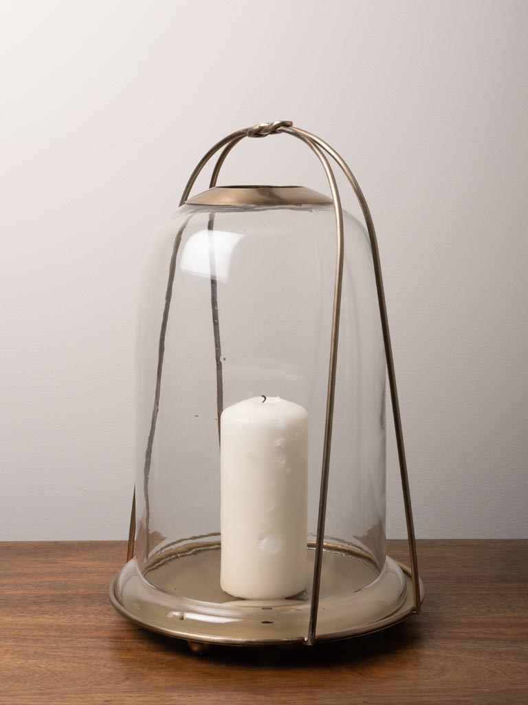 Large cloche candle holder knot design - 3
