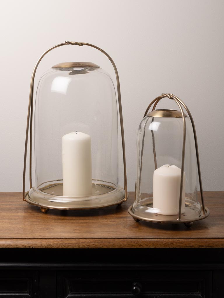 Large cloche candle holder knot design - 4