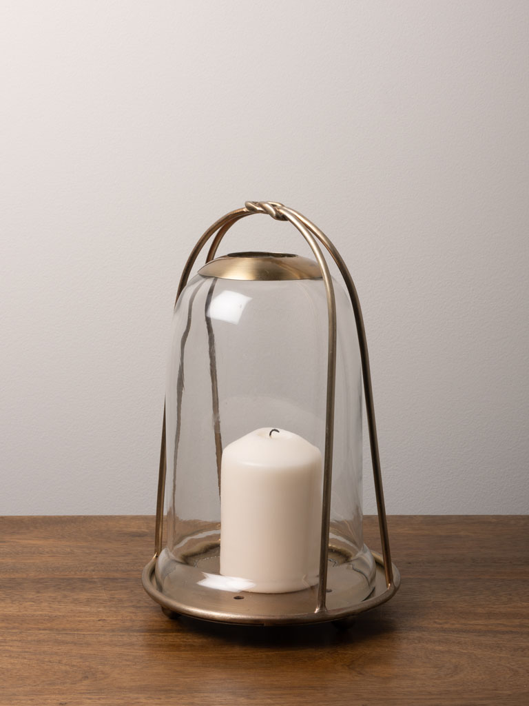 Cloche candle holder knot design - 1