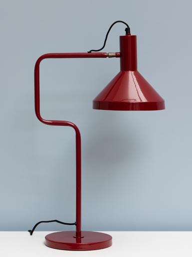 Lampe de bureau rouge Baltimore