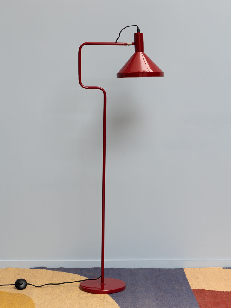 Lampe sur pied rouge Baltimore - 1