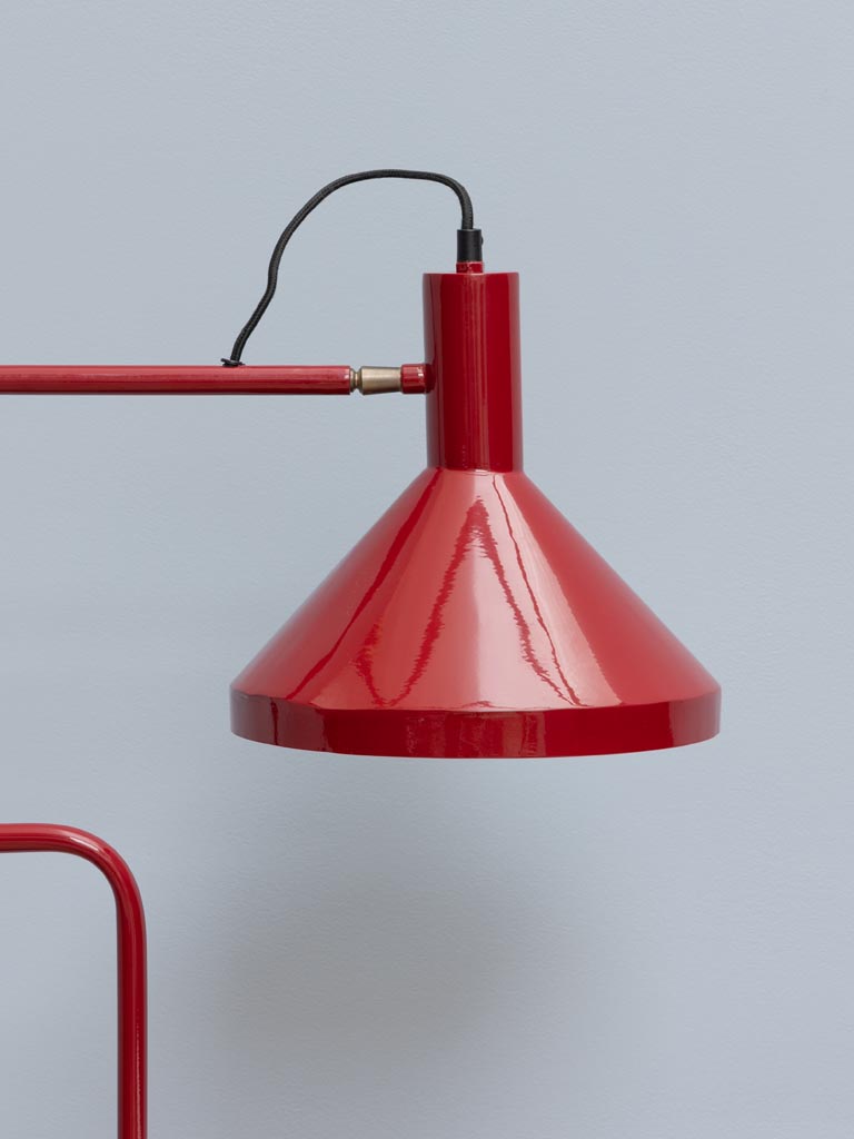 Lampe sur pied rouge Baltimore - 2