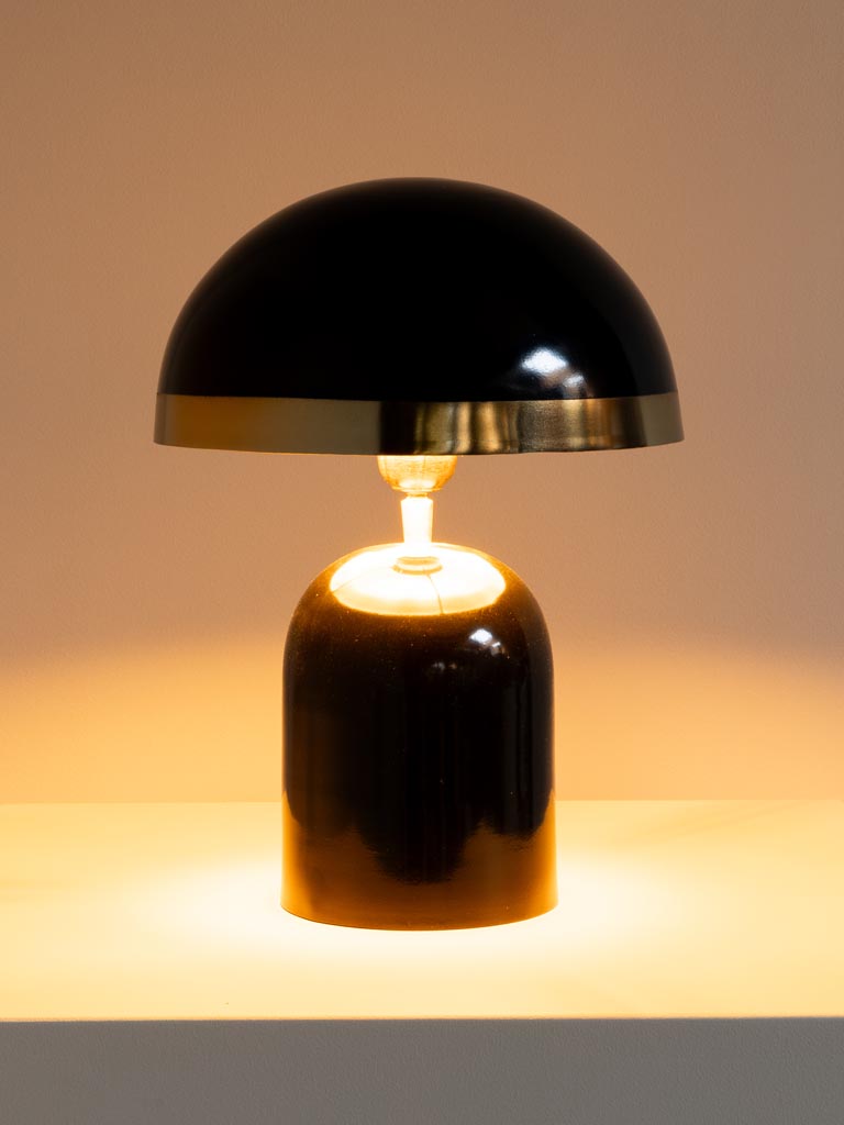 Black table lamp Novar - 4