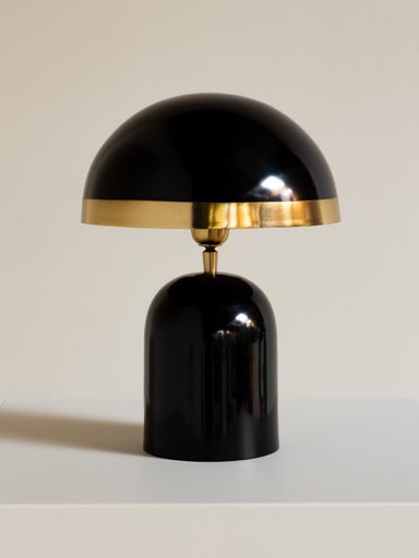 Black table lamp Novar