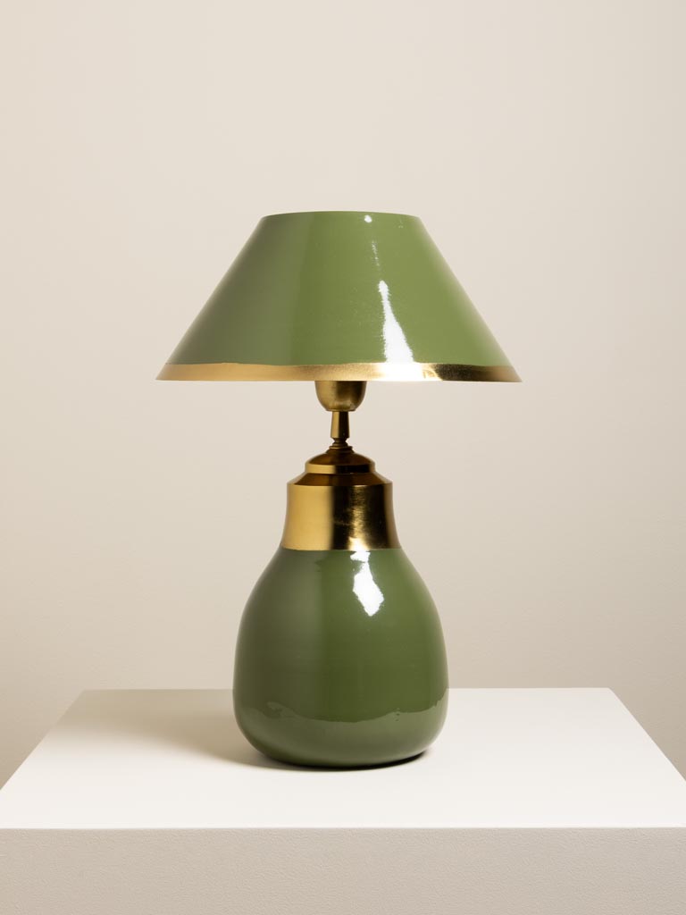Green table lamp Olivera - 1