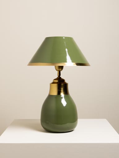 Green table lamp Olivera