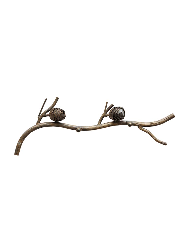 Wall coat rack pinecone - 2
