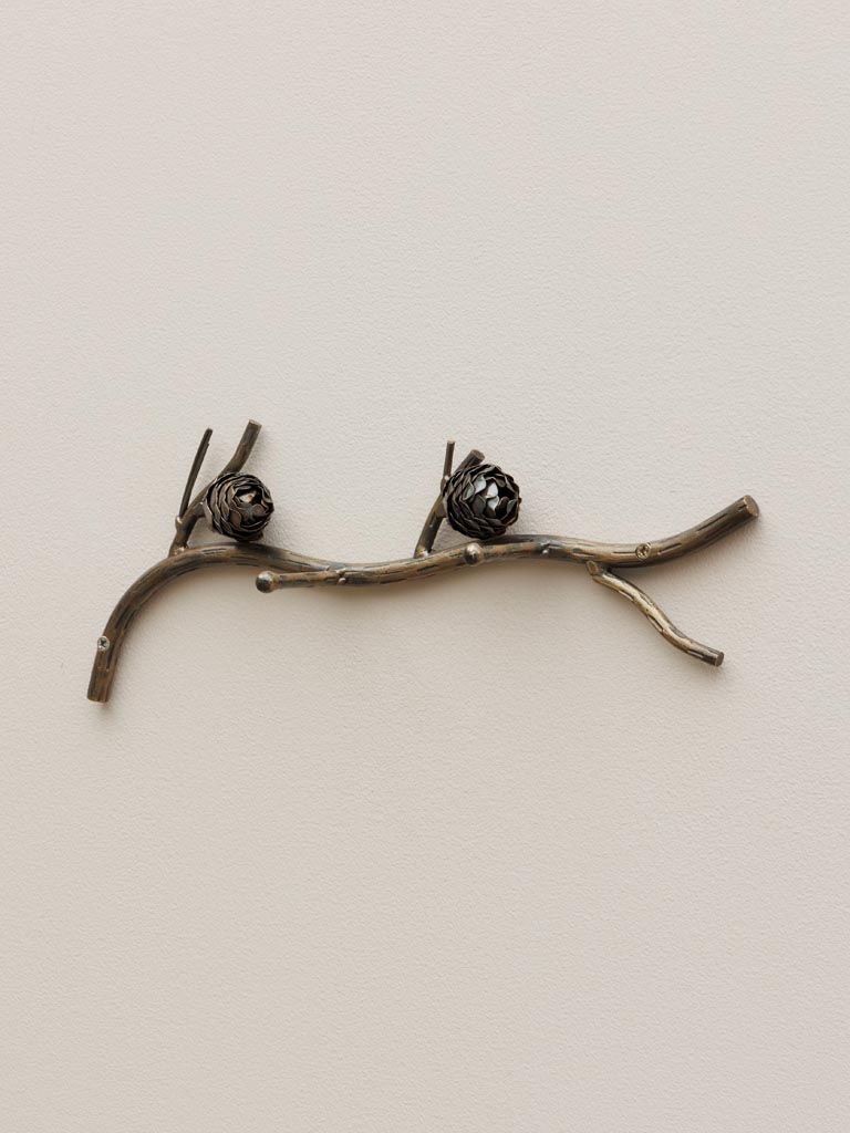 Wall coat rack pinecone - 3