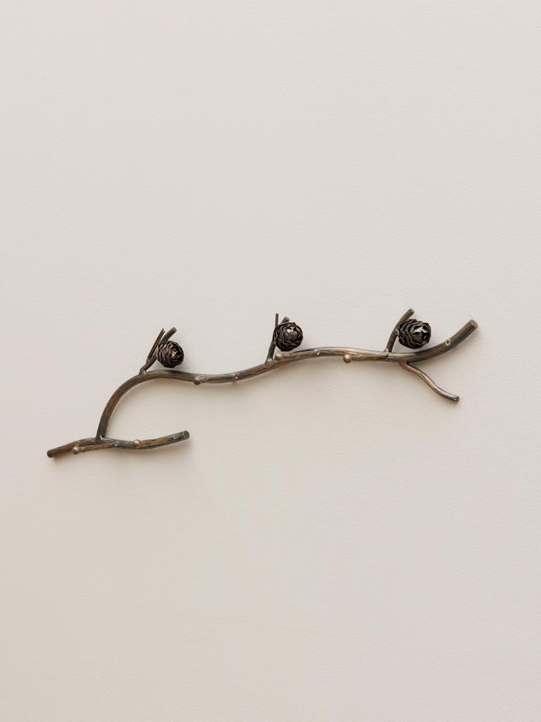 Large wall coat rack pinecone - 3
