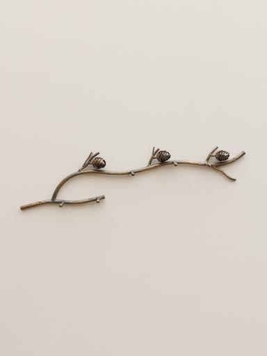Large wall coat rack pinecone