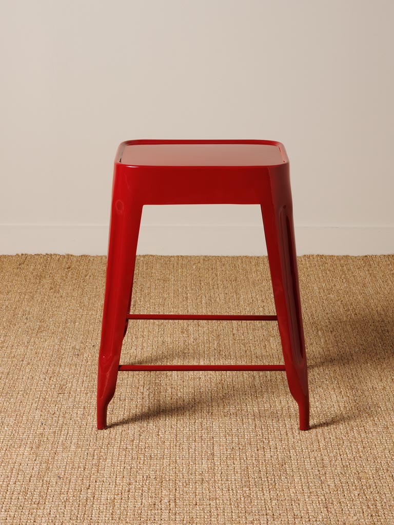 Burgundy lacquered stool Jammin - 3