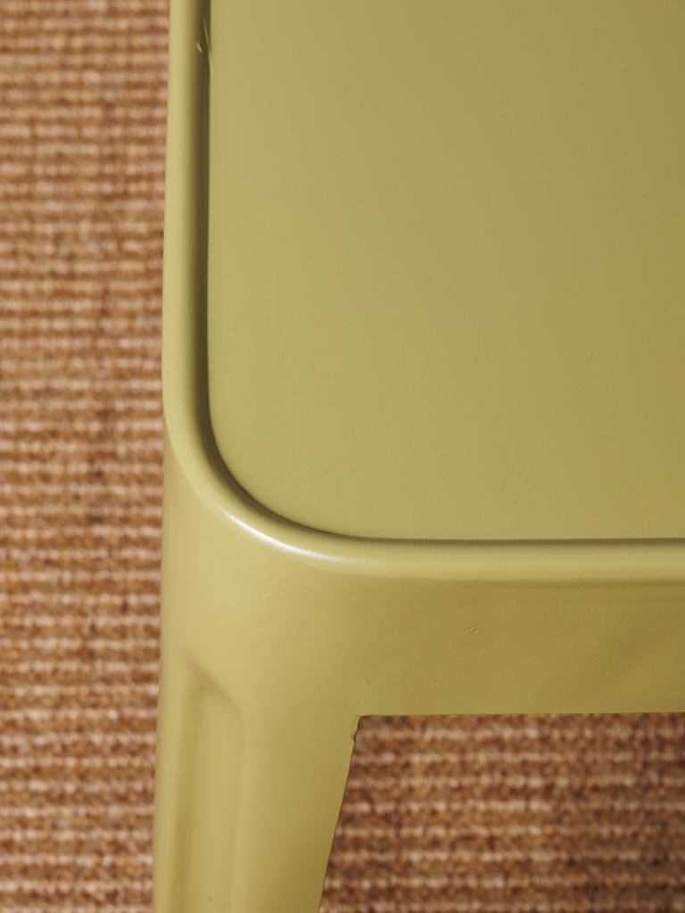 Olive lacquered stool Jammin - 5