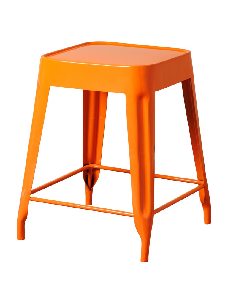 Orange lacquered stool Jammin - 2