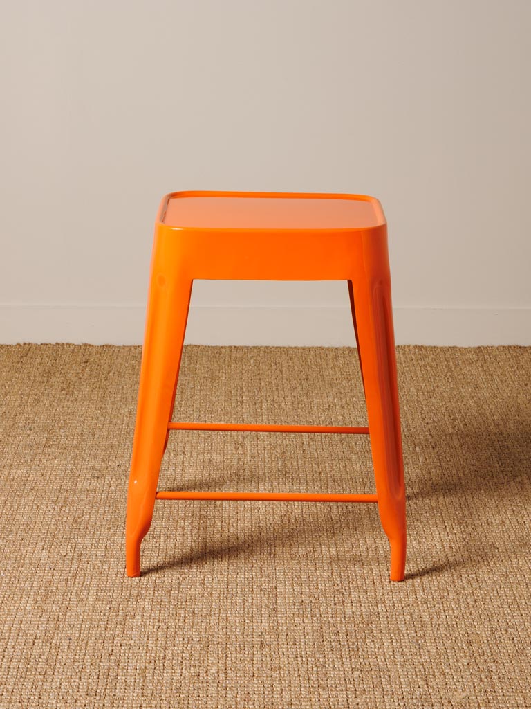 Orange lacquered stool Jammin - 3