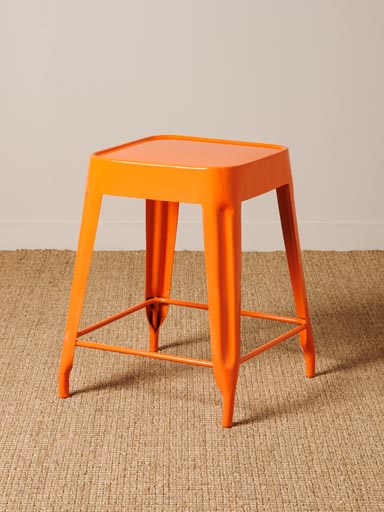 Orange lacquered stool Jammin