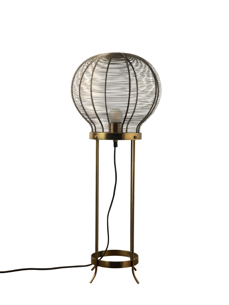 Lamp mesh bulb brass patina - 2