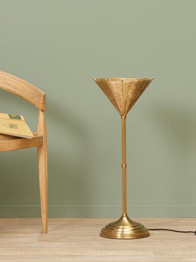 Table lamp Osiris with metal woven shade