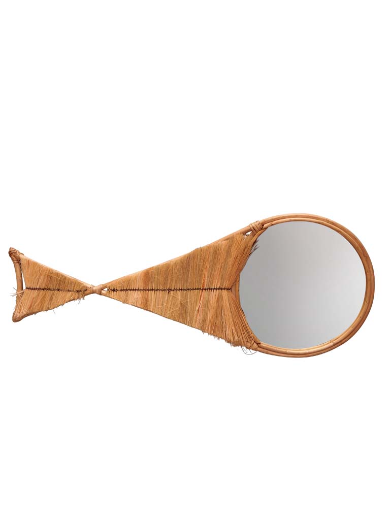 Fish mirror in straw - 2