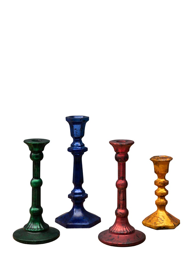 S/4 metal colored candlesticks Naos - 4