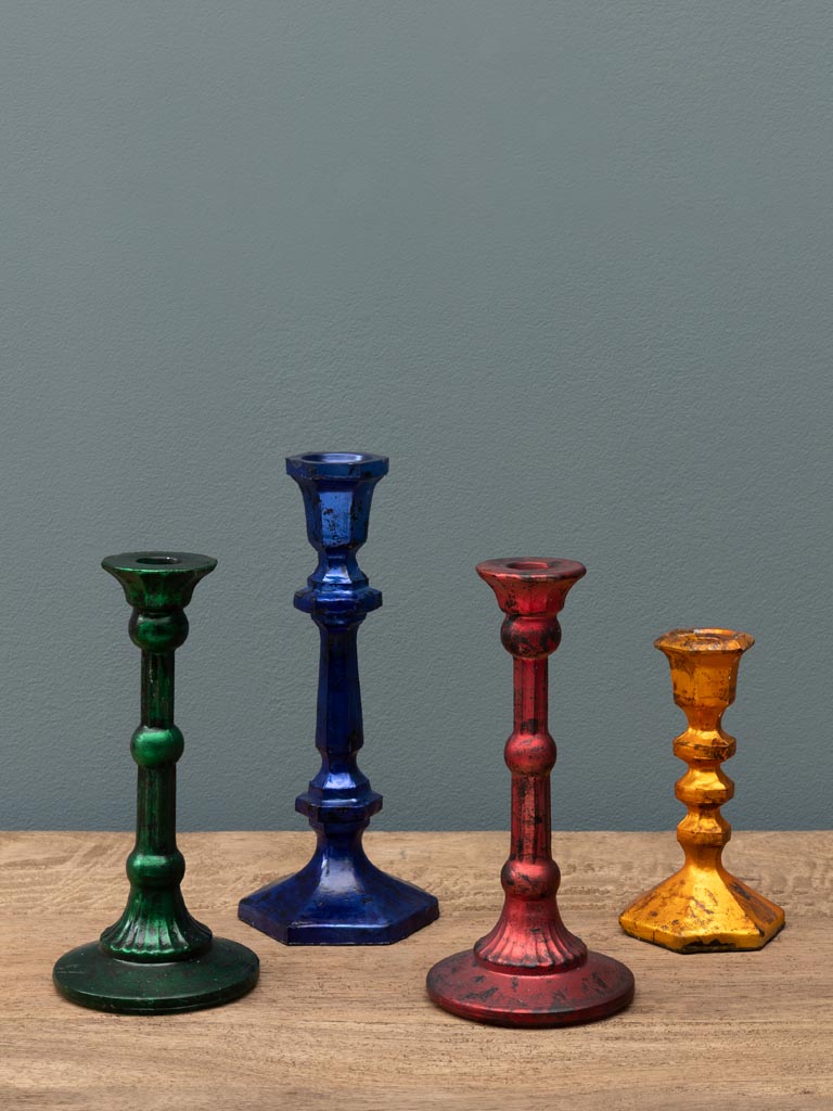 S/4 metal colored candlesticks Naos - 5