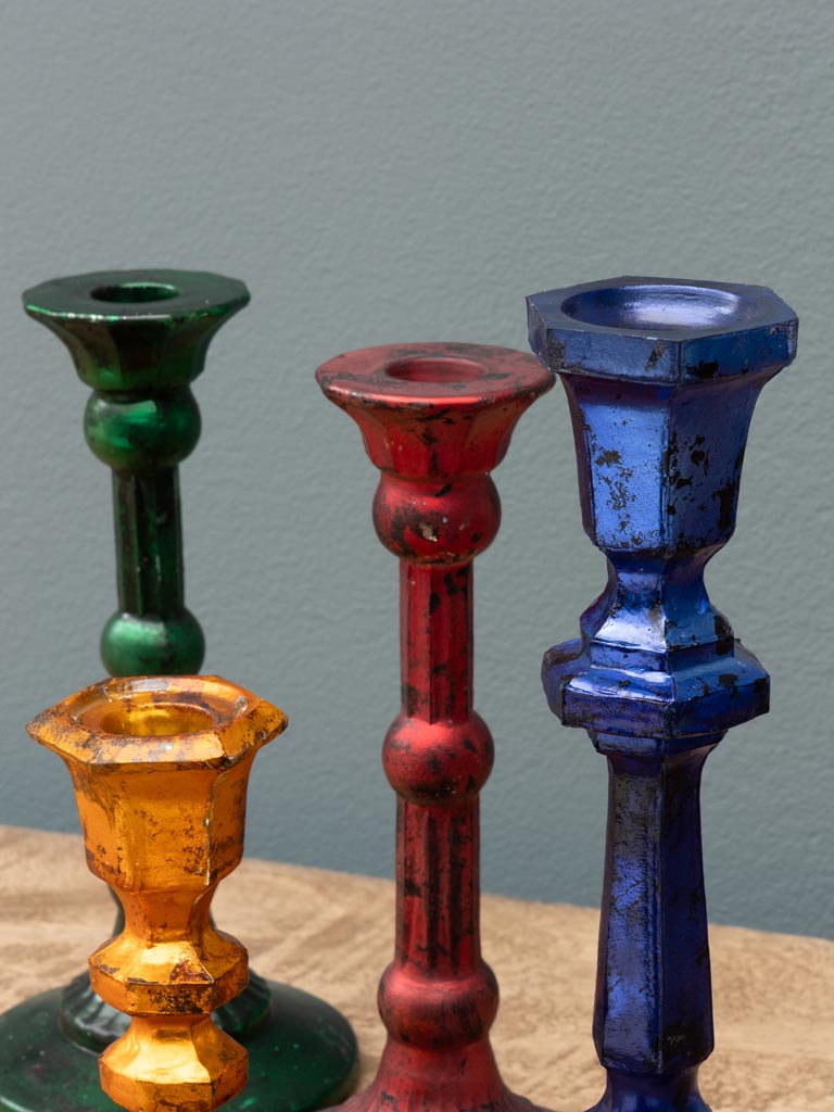 S/4 metal colored candlesticks Naos - 7