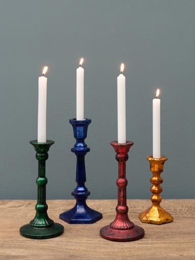 S/4 metal colored candlesticks Naos