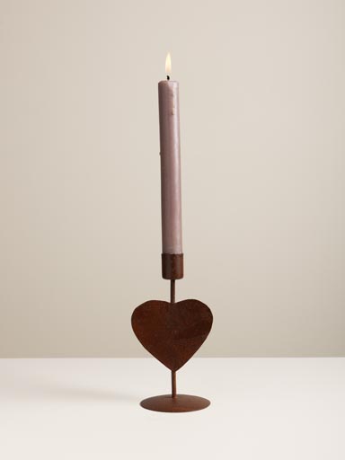 Iron candlestick heart