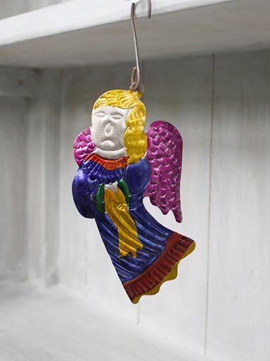 Hanging colored angel.
