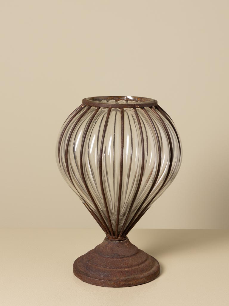 Vase with metal frame Zéphyr - 1