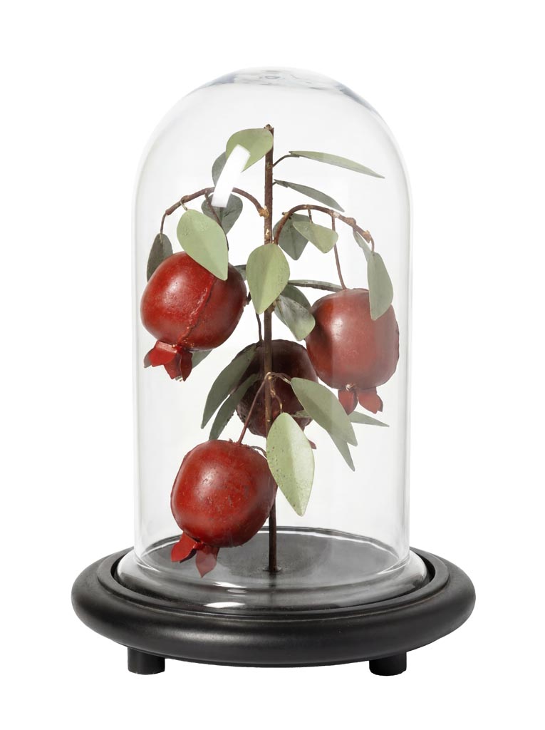 Small precious pomegranate tree with glass dome - 2