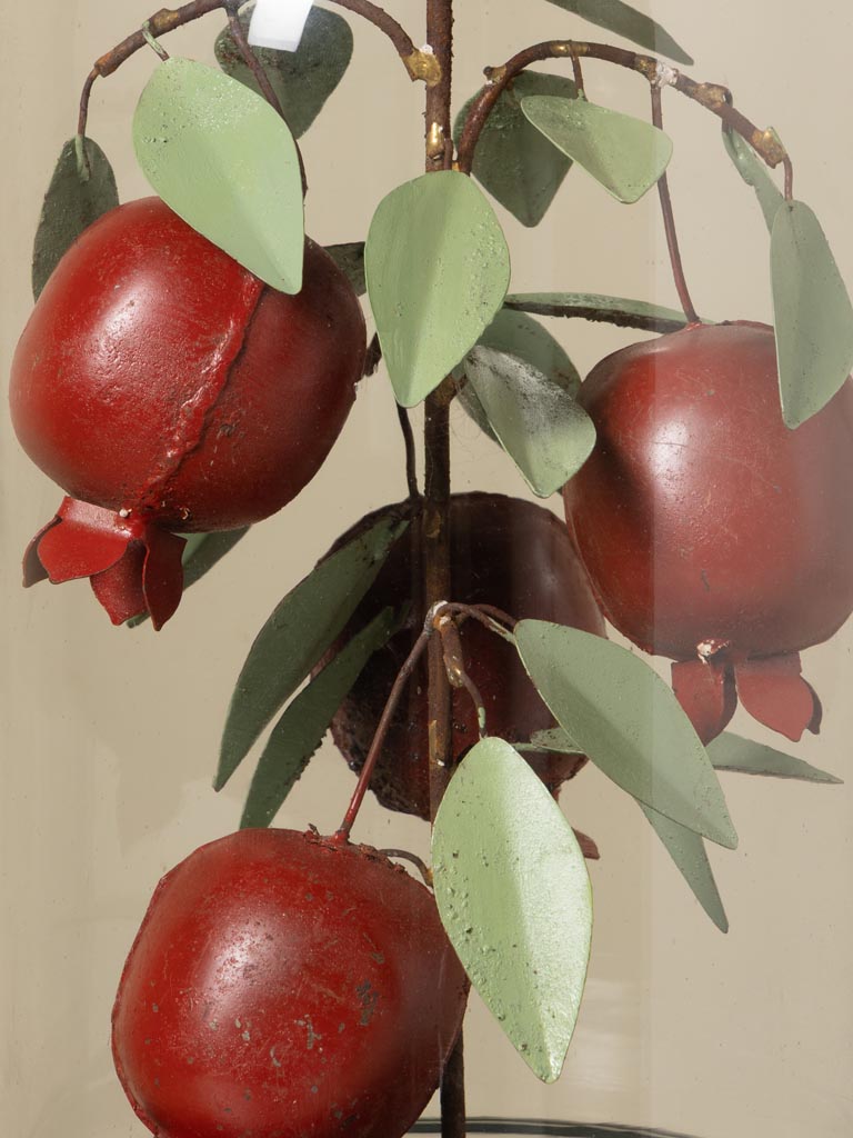 Small precious pomegranate tree with glass dome - 3