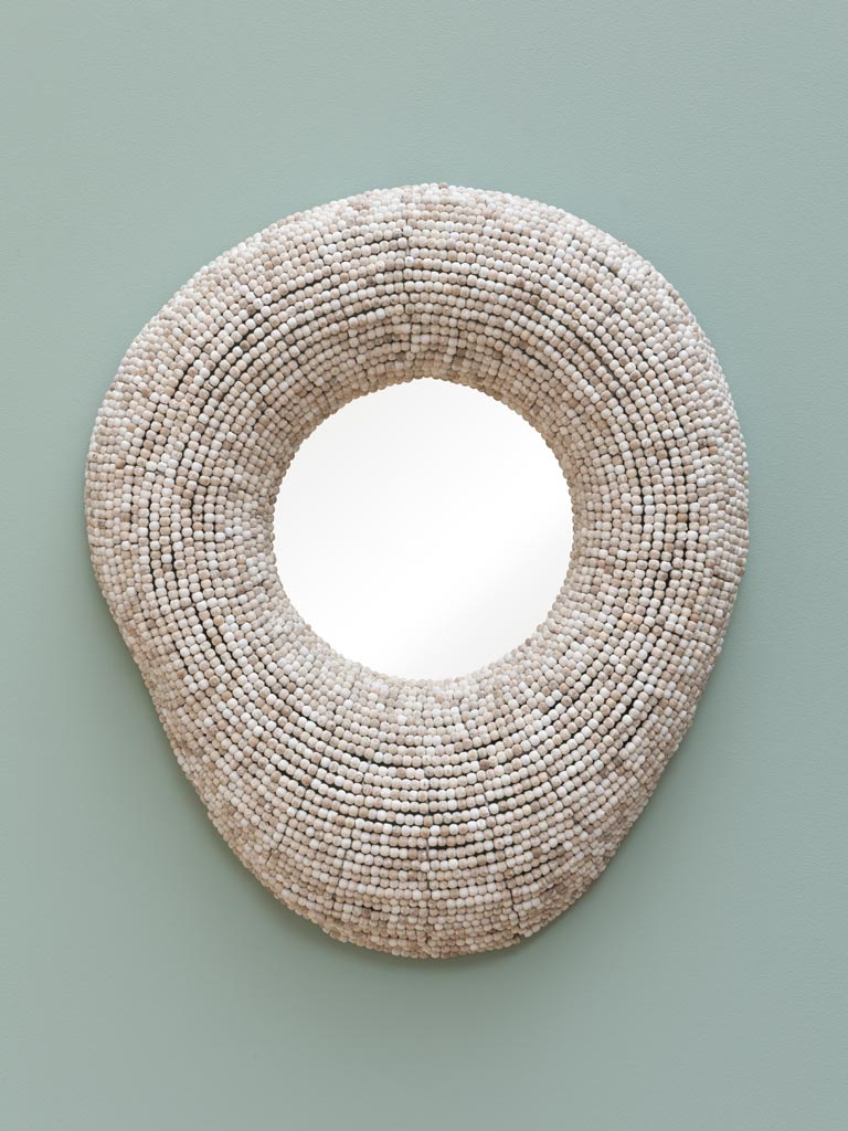 Miroir billes blanches Laperla - 1