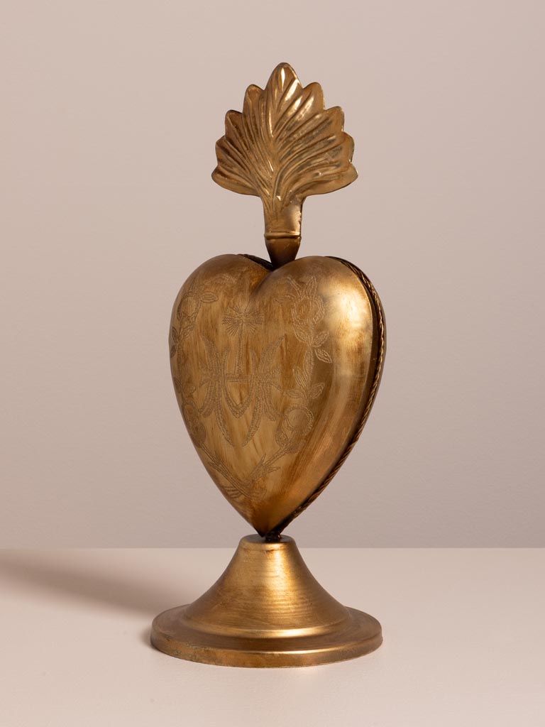 Large engraved Ex-voto box on stand - 3