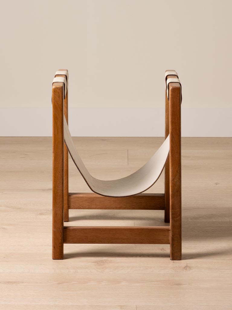 Magazine rack in leather Noort - 6