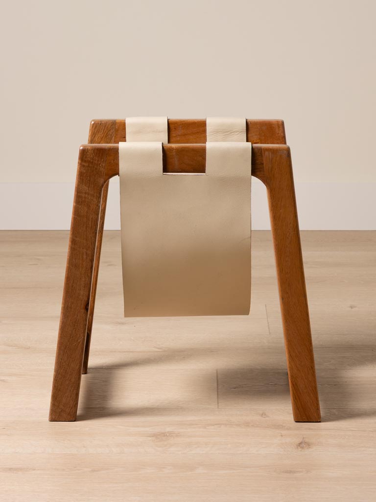 Magazine rack in leather Noort - 5