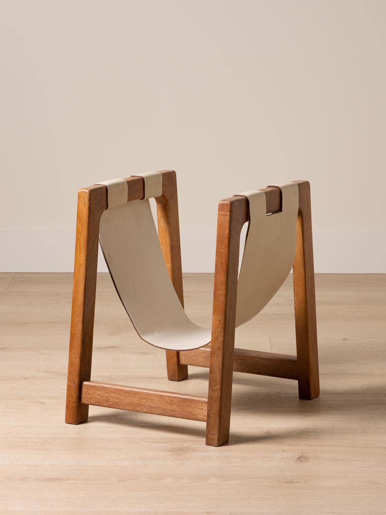 Magazine rack in leather Noort - 7