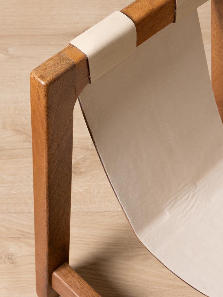 Magazine rack in leather Noort - 2