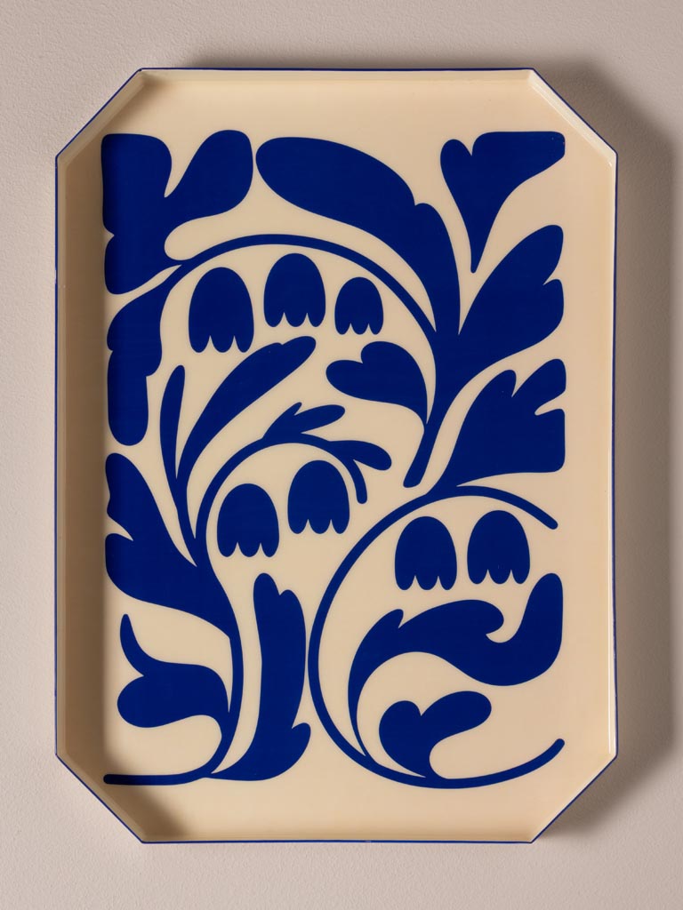 S/2 plateaux fleurs graphiques - 5