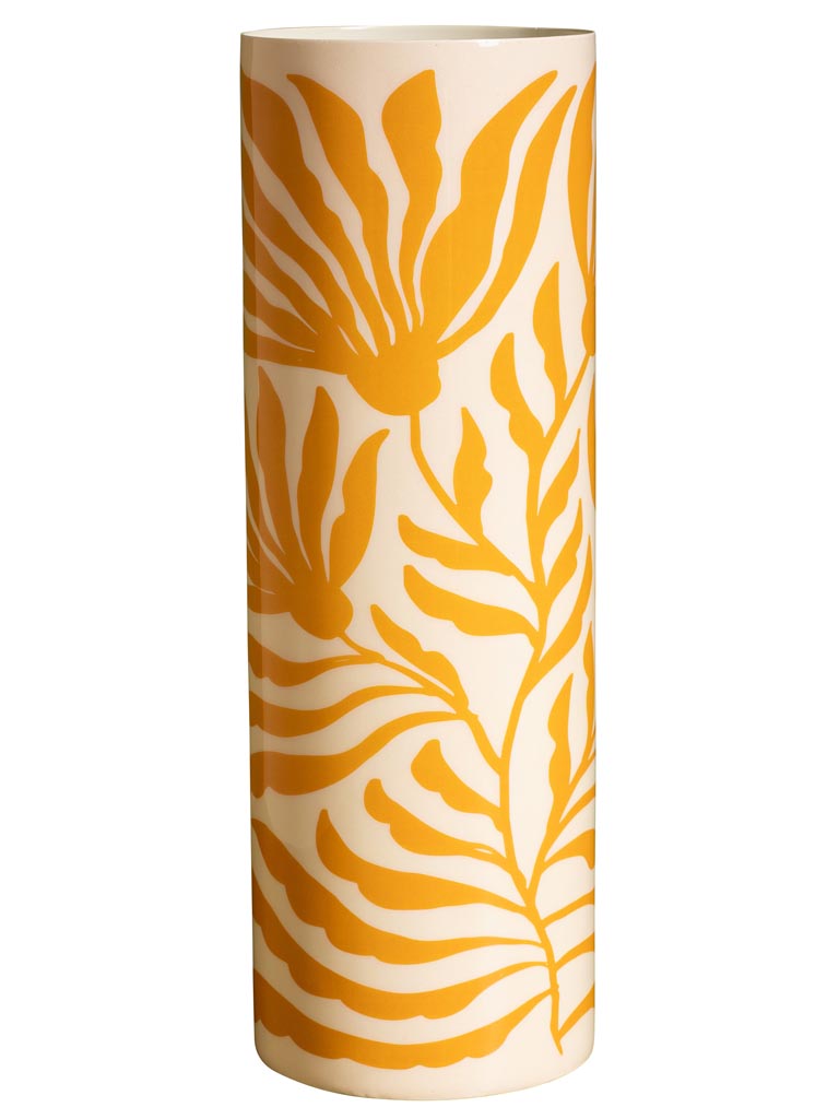 Vase cylindrique fougères soleil - 2