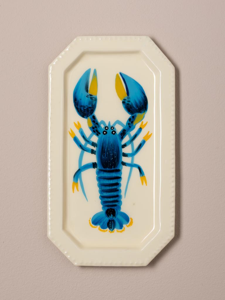 S/4 petits plateaux homards colorés - 6