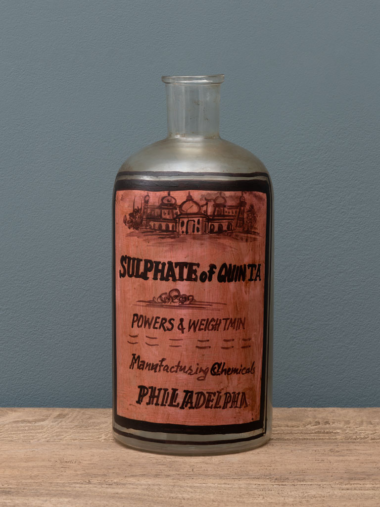 Handpainted bottle Pharmacy - 1