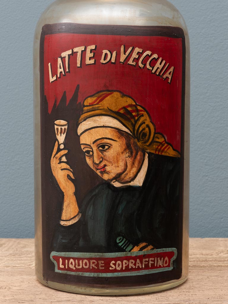 Handpainted bottle Latte Di Vecchia - 3